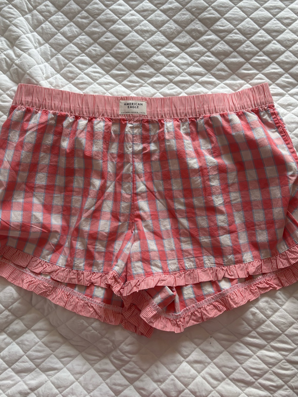 American Eagle Coral Ruffle Boxer Short